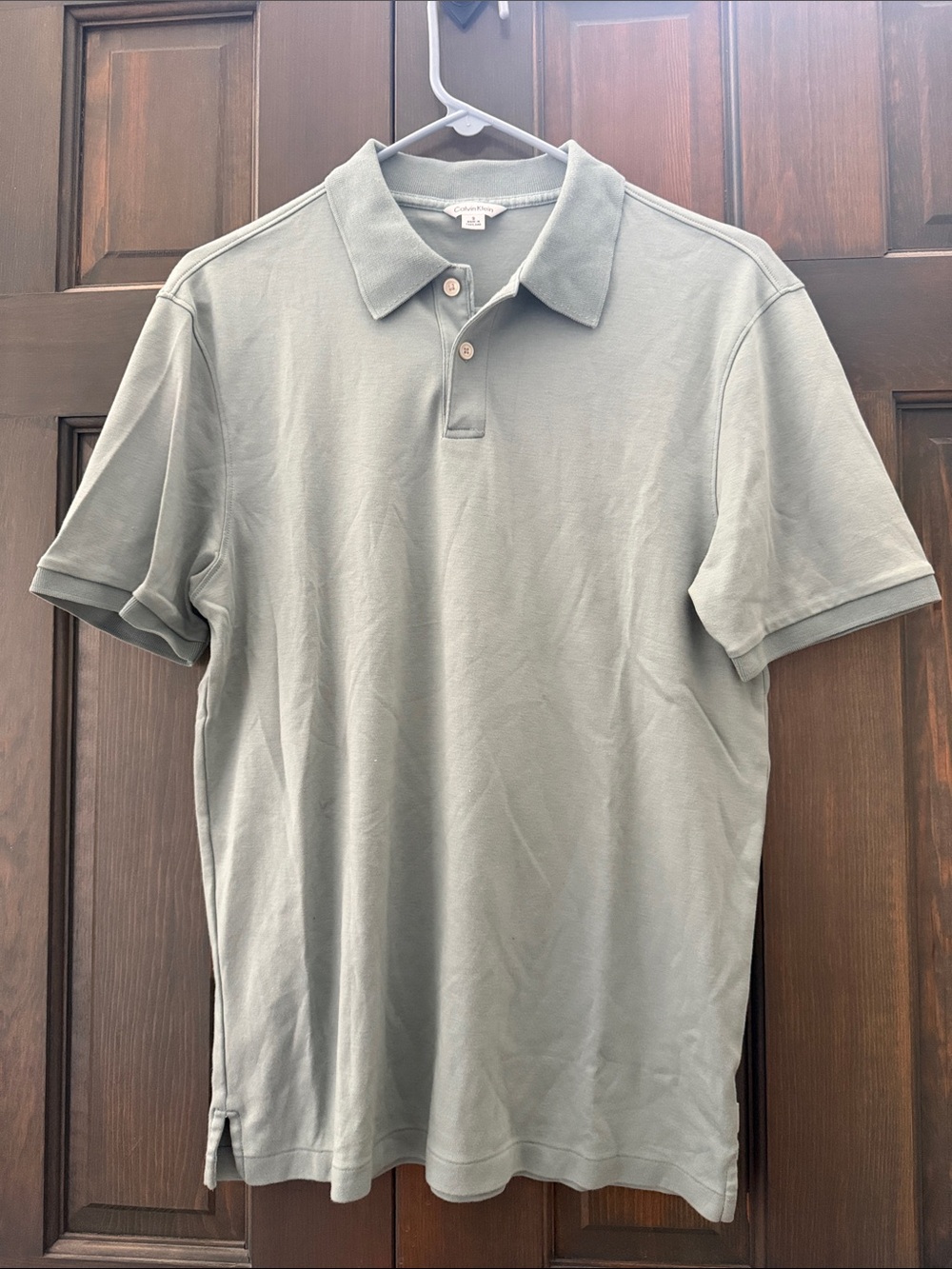 Calvin Klein Classic Men's Polo Shirt size small in Sage teal Green